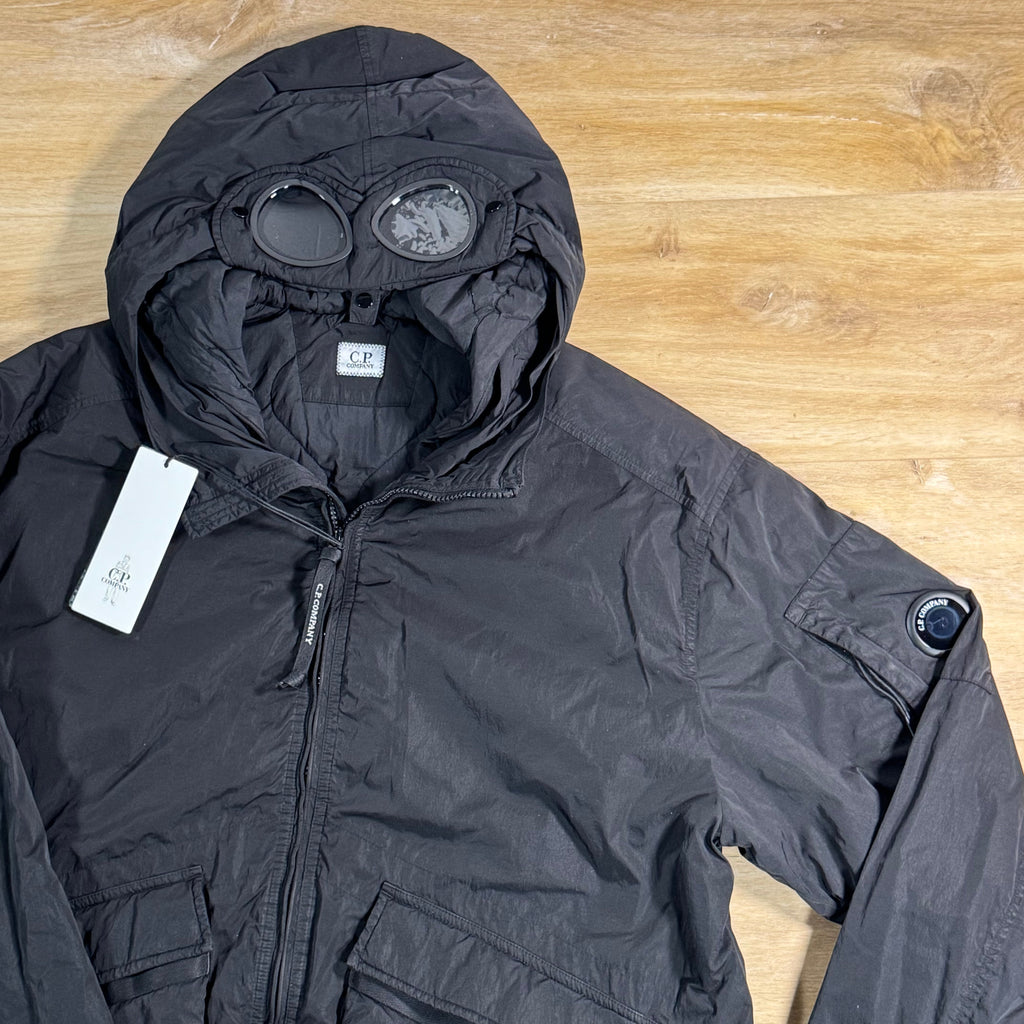 C.P. Company Heavy Chrome-R Padded Goggle Jacket in Black