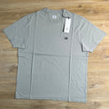 C.P. Company 30/1 Jersey Logo Patch T-Shirt in Flint Grey