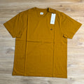 C.P. Company 30/1 Jersey Logo Patch T-Shirt in Buck Thorn Brown