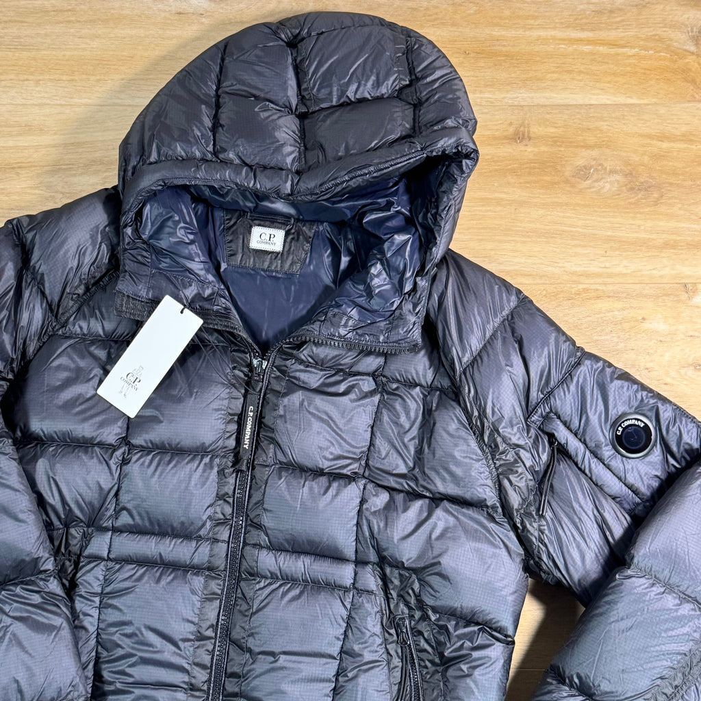 C.P. Company D.D. Shell Lens Puffer Jacket in Navy