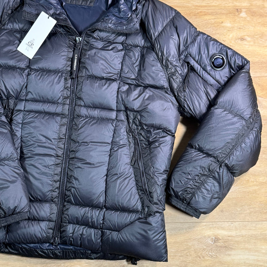 C.P. Company D.D. Shell Lens Puffer Jacket in Navy
