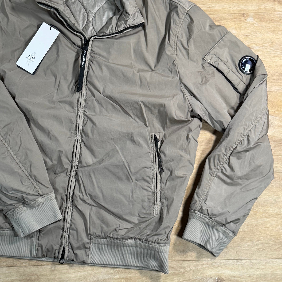 C.P. Company Nycra Lens Jacket in Fallen Rock - Beige