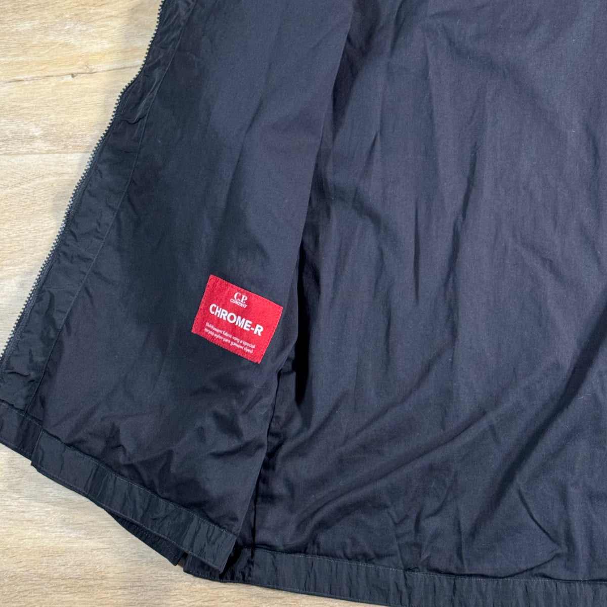 C.P. Company Chrome-R Chest Pocket Lens Overshirt in Black