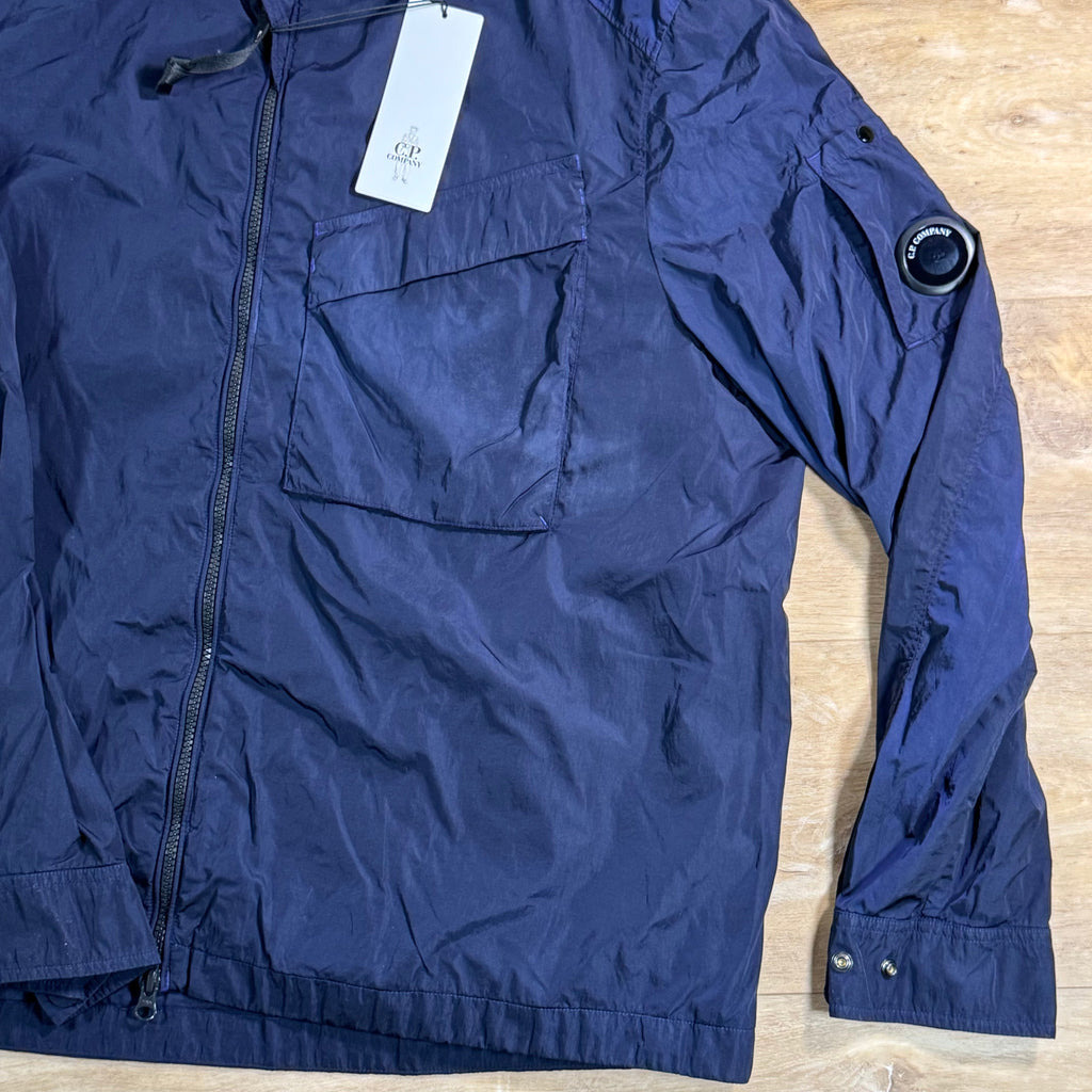 C.P. Company Chrome-R Chest Pocket Lens Overshirt in Peacoat - Blue