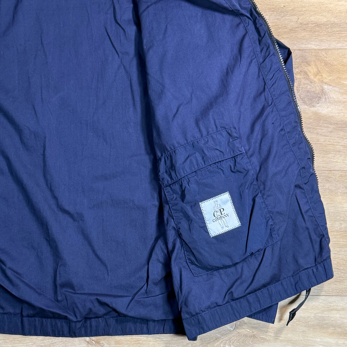 C.P. Company Chrome-R Chest Pocket Lens Overshirt in Peacoat - Blue
