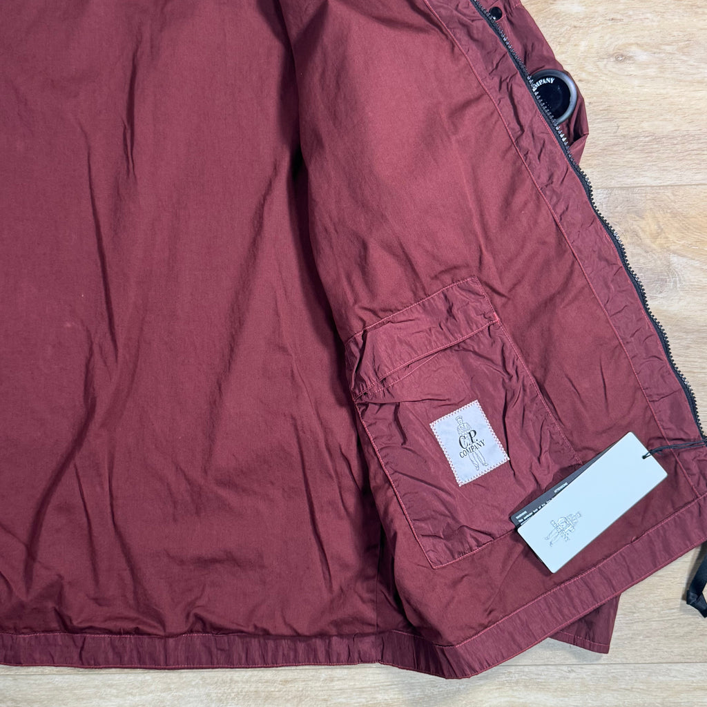 C.P. Company Chrome-R Chest Pocket Lens Overshirt in Andorra - Red