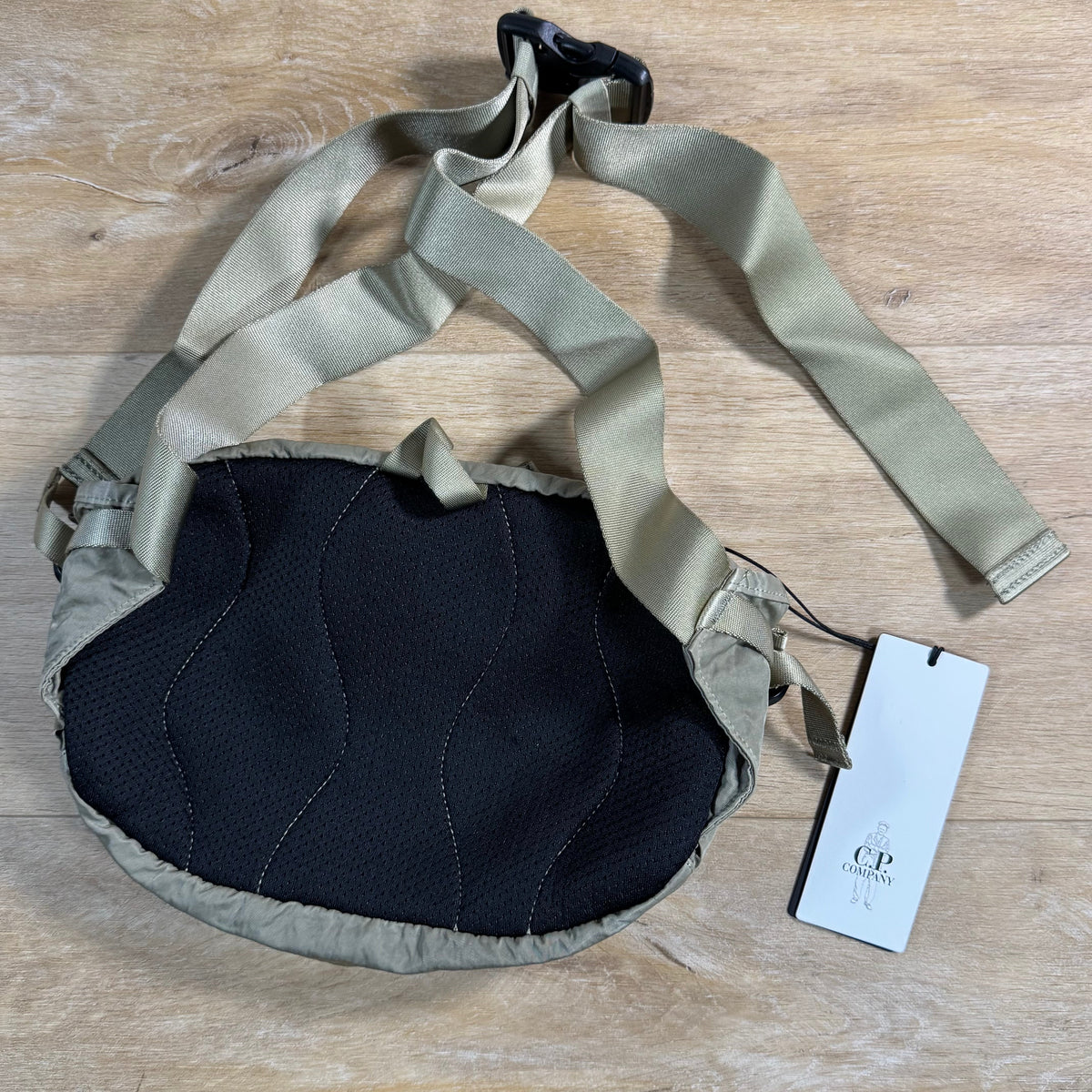 C.P. Company Nylon B Lens Waist Bag in Fallen Rock - Beige