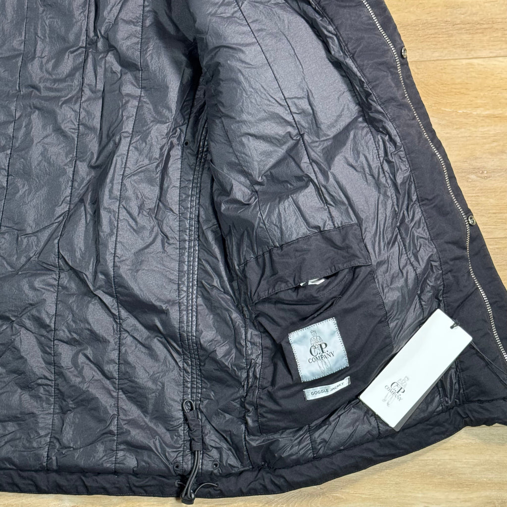 C.P. Company T-Flatt Padded Goggle Jacket in Black