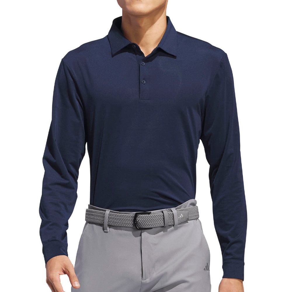 adidas Core Long Sleeve Polo Shirt - Collegiate Navy