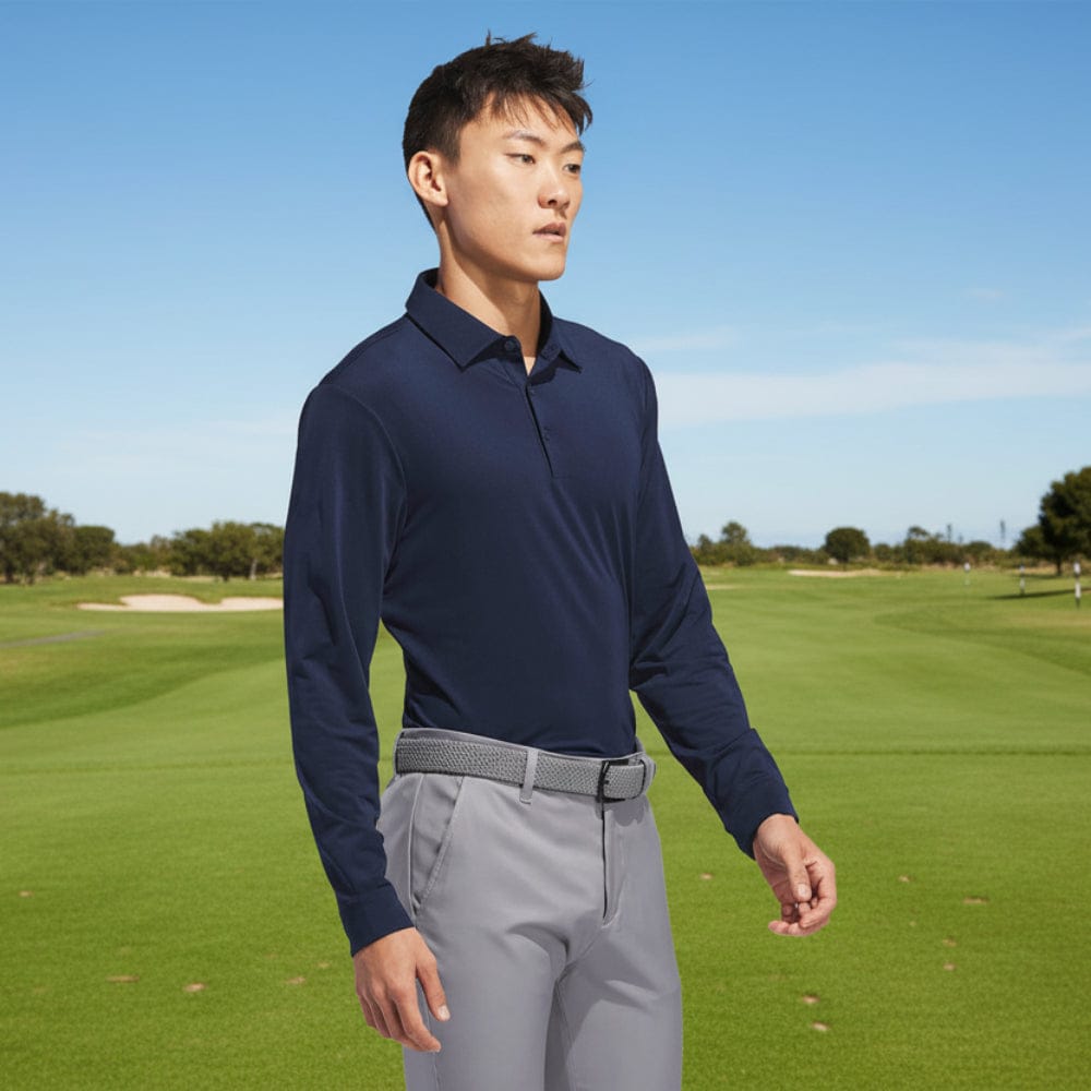 adidas Core Long Sleeve Polo Shirt - Collegiate Navy
