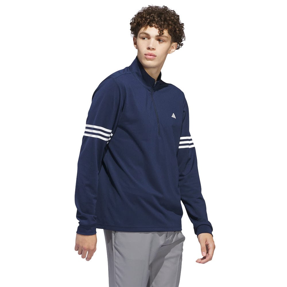 adidas 3-Stripes Half-Zip Top - Collegiate Navy