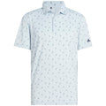 adidas Ultimate365 Printed Mesh Polo Shirt - Wonder Blue/Collegiate Navy
