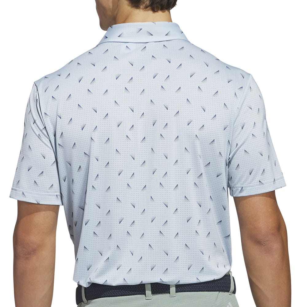 adidas Ultimate365 Printed Mesh Polo Shirt - Wonder Blue/Collegiate Navy