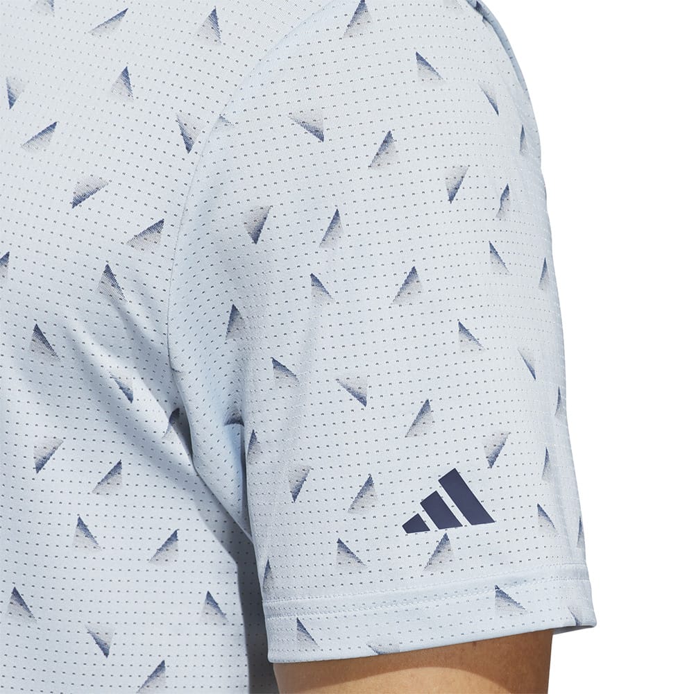 adidas Ultimate365 Printed Mesh Polo Shirt - Wonder Blue/Collegiate Navy