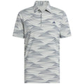 adidas Ultimate365 Speed Stripe Polo Shirt - Wonder Silver/Collegiate Navy