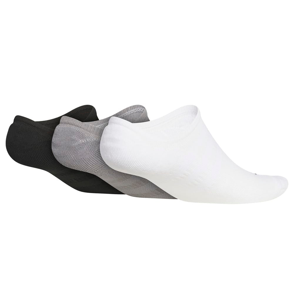 adidas No-Show Socks (3 Pairs) - White/Grey Three/Black