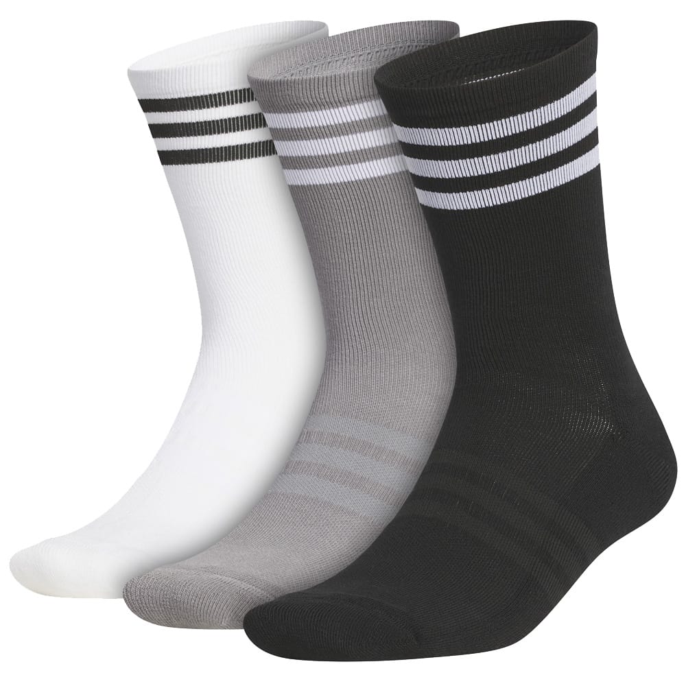 adidas Crew Socks 3 Pairs - White/Grey Three/Black