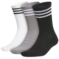 adidas Crew Socks 3 Pairs - White/Grey Three/Black