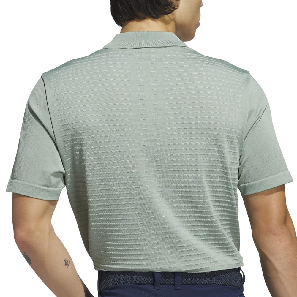 adidas Ultimate365 Tour Seamless Polo Shirt - Silver Green