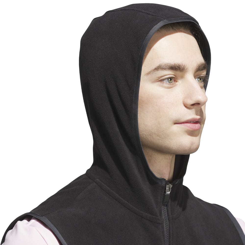 adidas Ultimate365 Fleece Hoodie Full-Zip Vest - Black