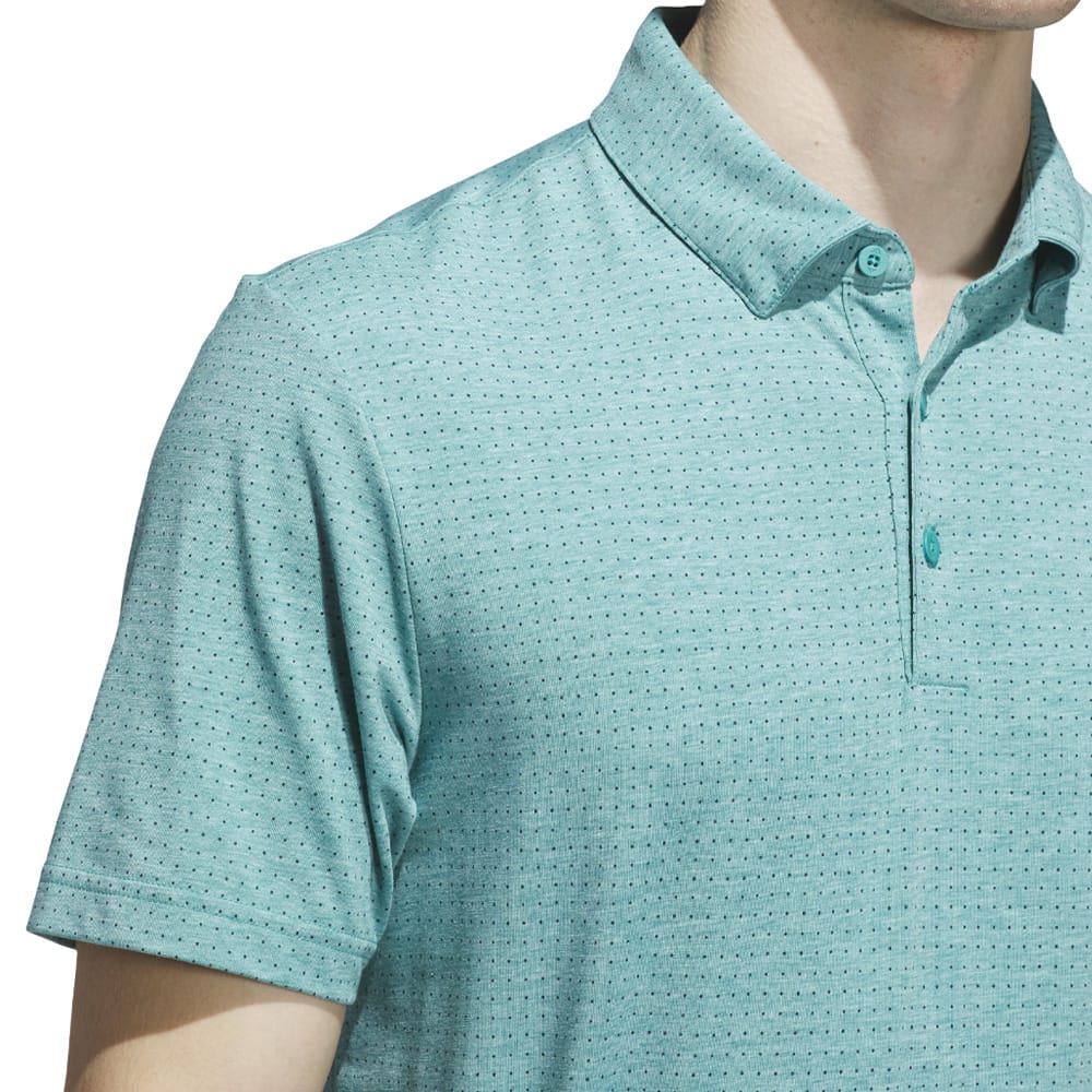adidas Go-to Rise Print Sleeve Logo Polo Shirt - Pure Teal
