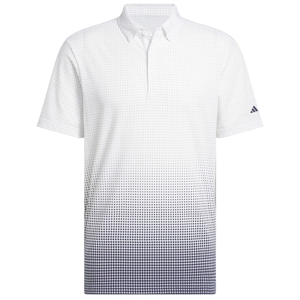 adidas Go-to Rise Print Sleeve Logo Polo Shirt - White