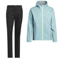 adidas RAIN.RDY Ultimate365 Tour Climaproof+ Waterproof Rain Suit - Mint Ton/Black