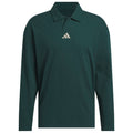 adidas Beyond Long Sleeve Loose Fit Polo Shirt - Aurora Ivy