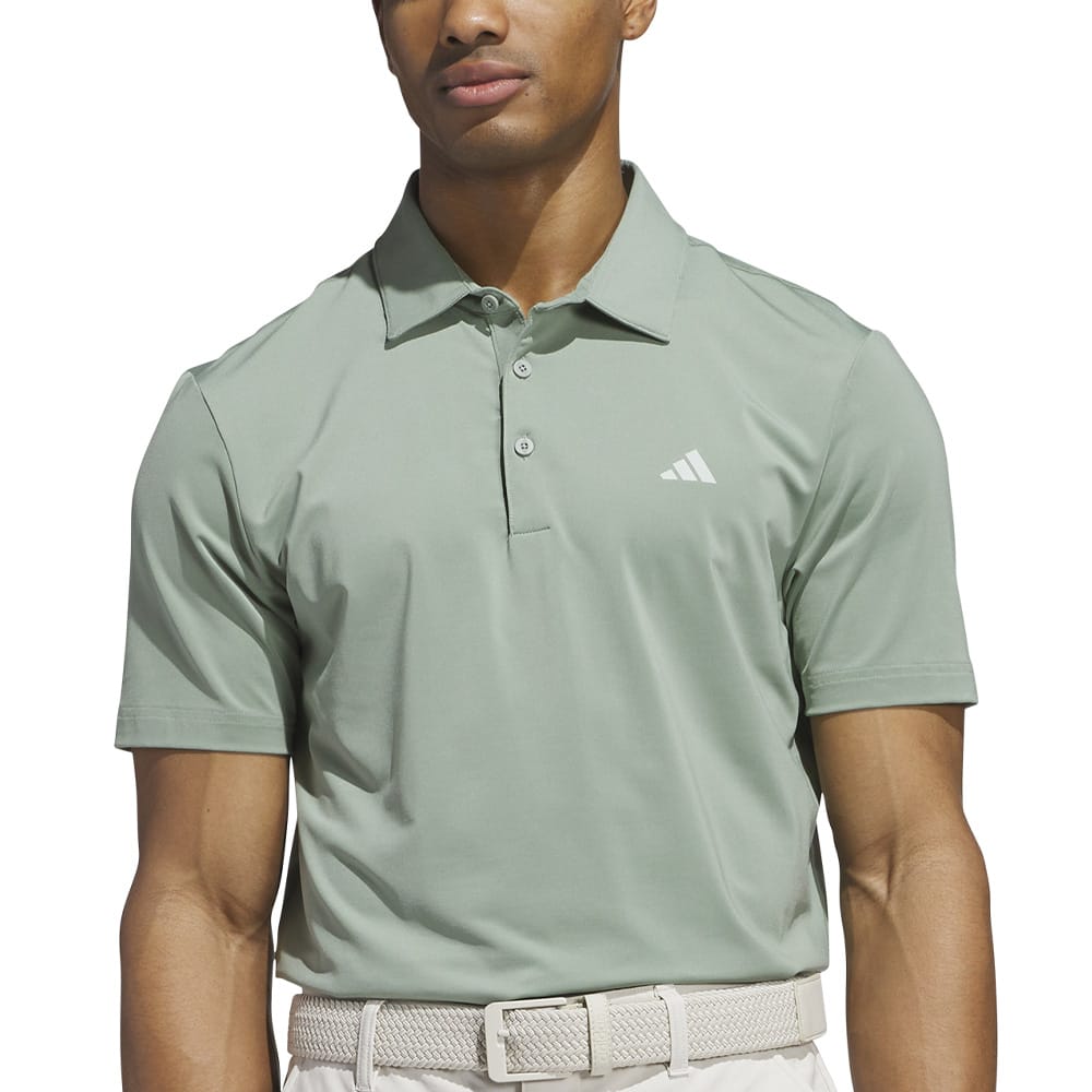 adidas Ultimate365 Solid LC Polo Shirt - Silver Green