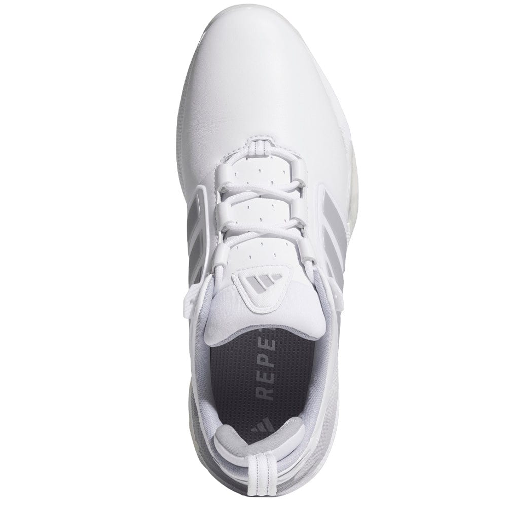adidas Adipower 26 Waterproof Spiked Shoes - Cloud White/Silver Met./Halo Silver