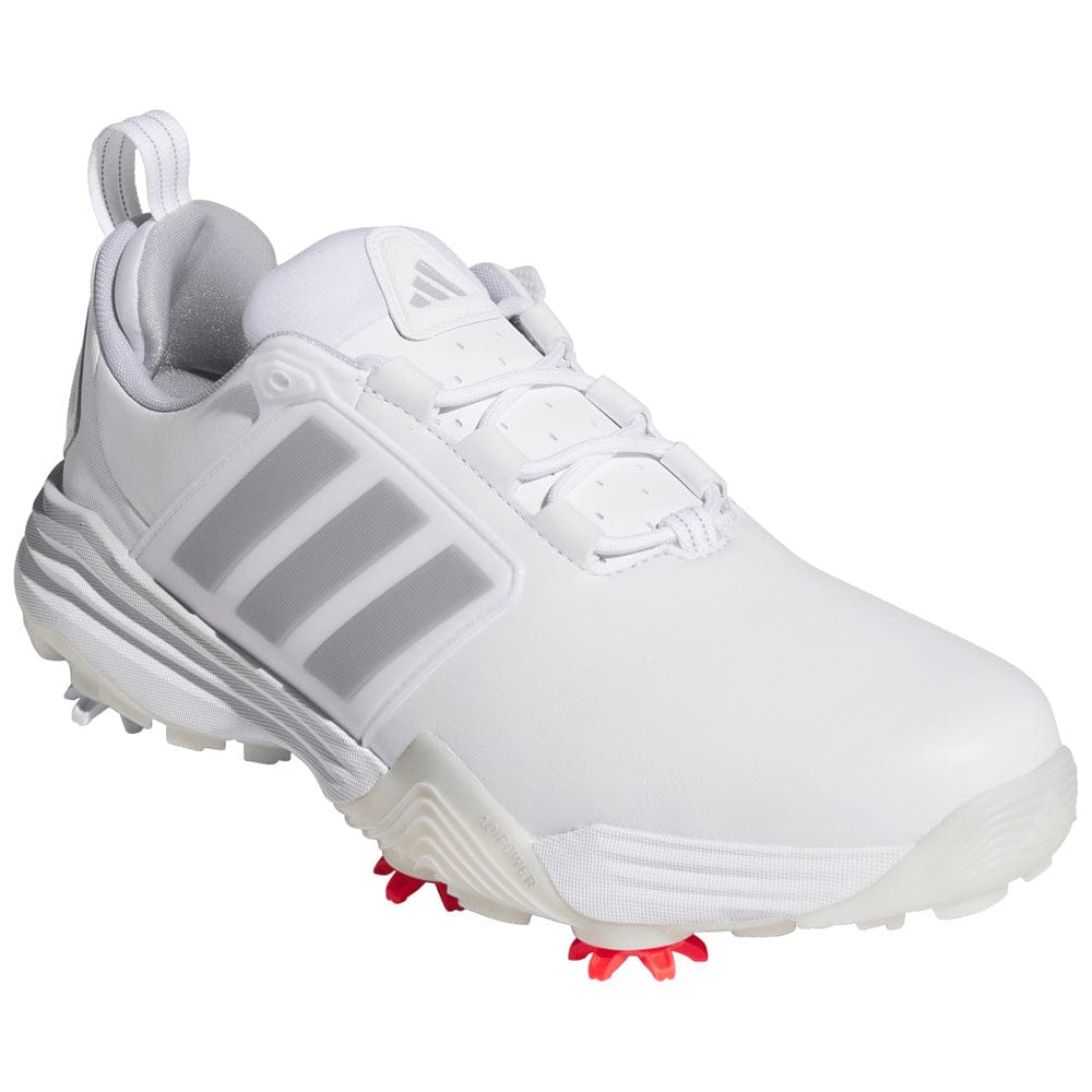 adidas Adipower 26 Waterproof Spiked Shoes - Cloud White/Silver Met./Halo Silver