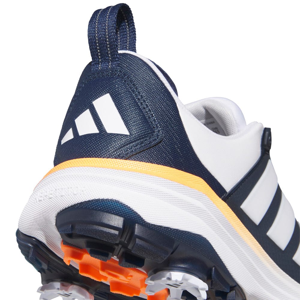 adidas Adipower 26 Waterproof Spiked Shoes - Cloud White/Collegiate Navy/Lucid Orange