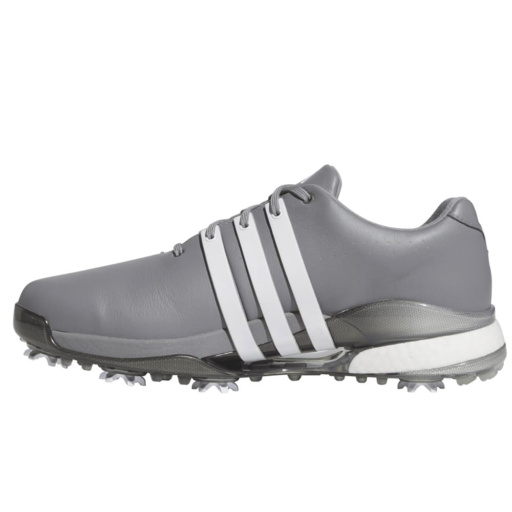 adidas Tour360 24 Spiked Waterproof Shoes - Grey Three/Ftwr White/Iron Met.