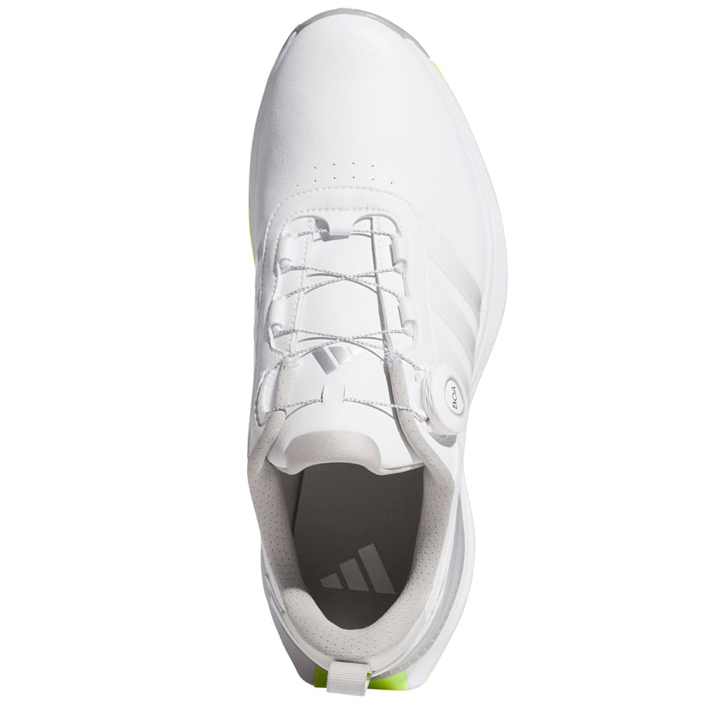 adidas R2C Boa Waterproof Spiked Shoes - Cloud White/Silver Met./Lucid Lemon