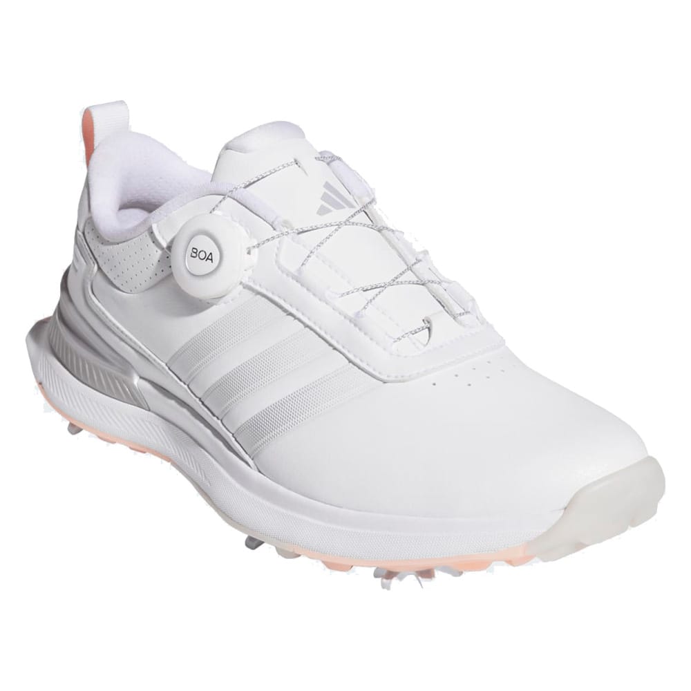 adidas R2G Boa Ladies Waterproof Spiked Shoes - White/Footwear White/Silver Metallic