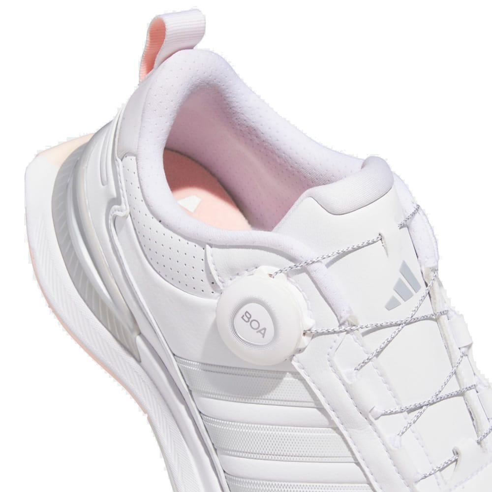 adidas R2G Boa Ladies Waterproof Spiked Shoes - White/Footwear White/Silver Metallic