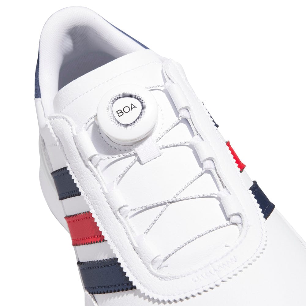 adidas S2G 26 Boa Waterproof Spikeless Shoes - Cloud White/Collegiate Navy/Better Scarlet