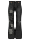 Junya Watanabe Patchwork Deconstructed Jeans — Gray