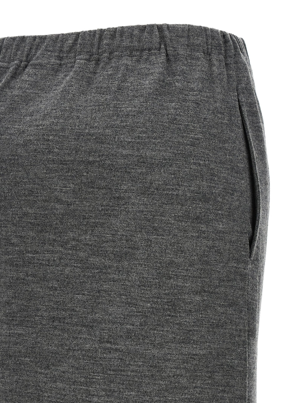 Junya Watanabe Mélange Wool Skirt — Gray