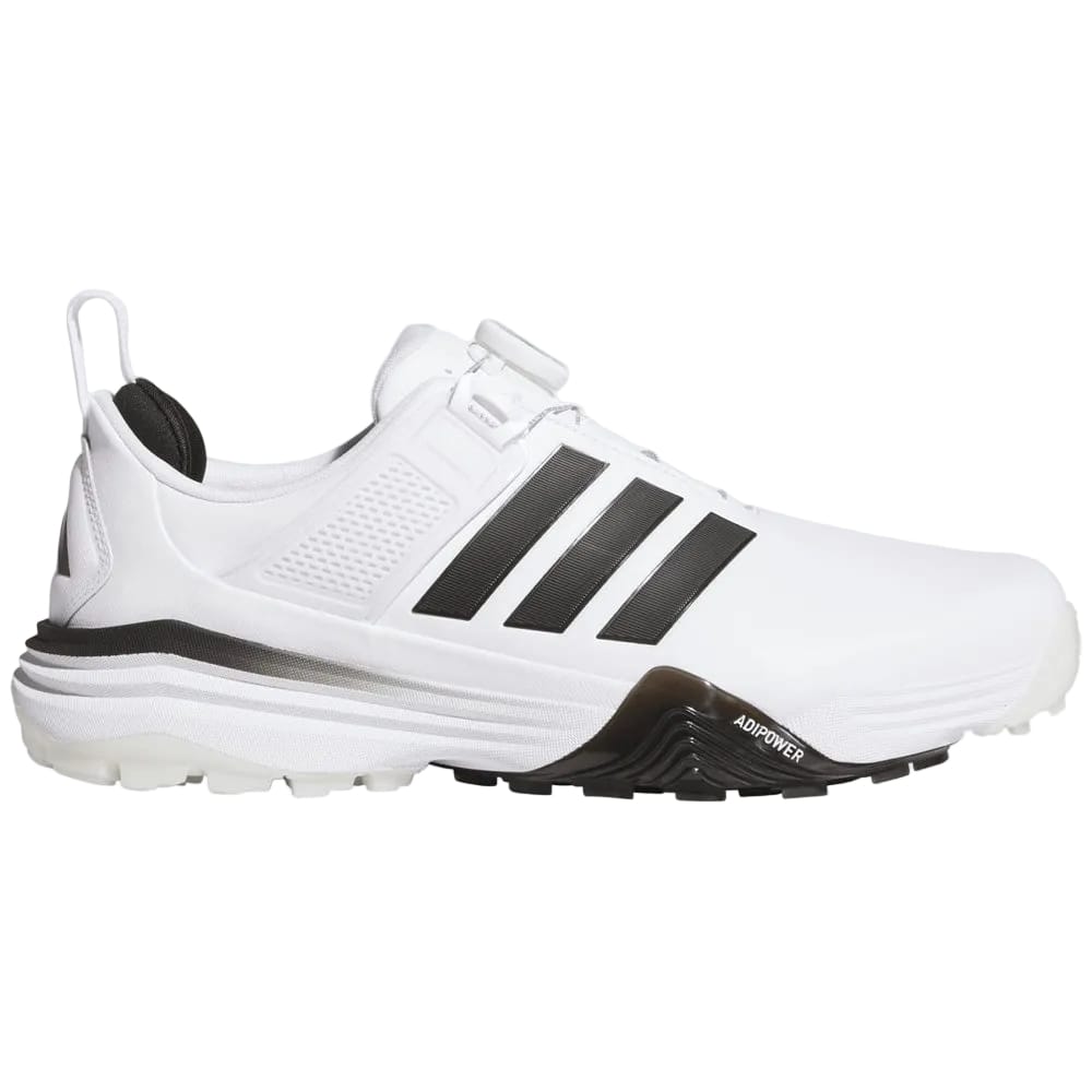 adidas Adipower 26 Boa Waterproof Spikeless Shoes - Cloud White/Core Black/Silver Met.