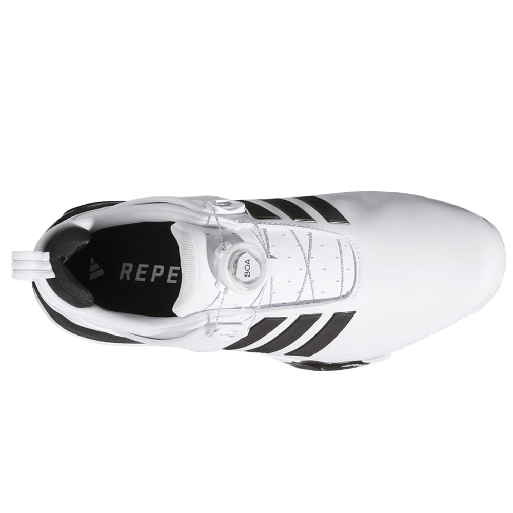 adidas Adipower 26 Boa Waterproof Spikeless Shoes - Cloud White/Core Black/Silver Met.