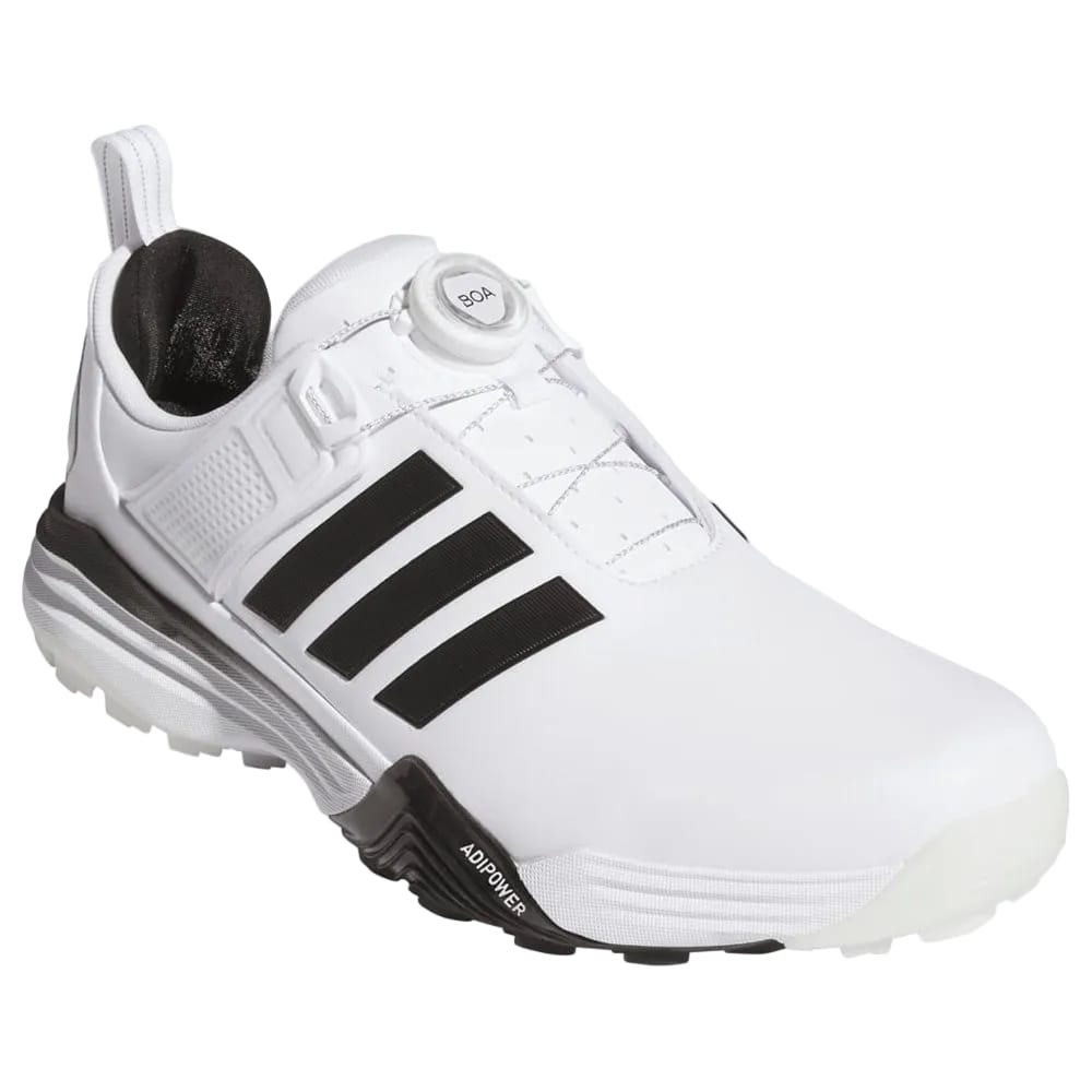 adidas Adipower 26 Boa Waterproof Spikeless Shoes - Cloud White/Core Black/Silver Met.