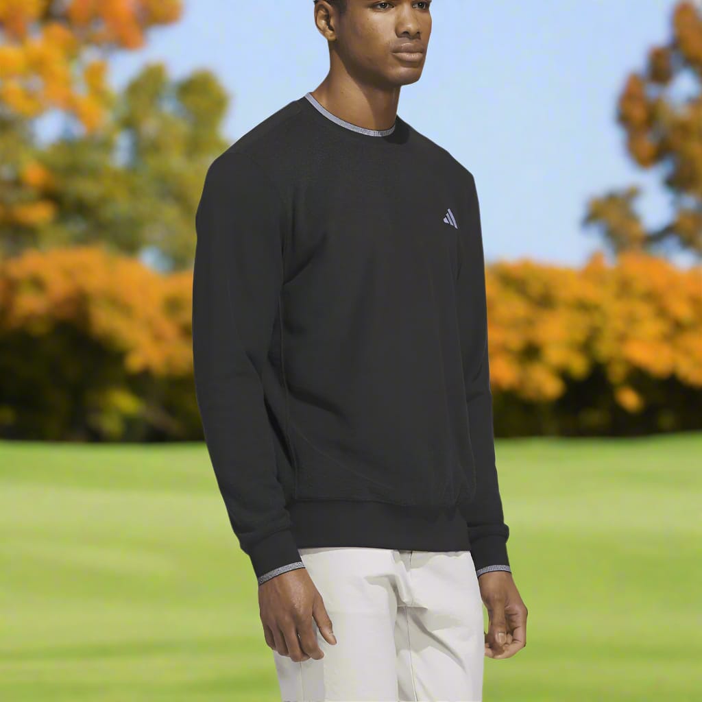 adidas Ultimate365 Tour Crewneck Sweatshirt - Black