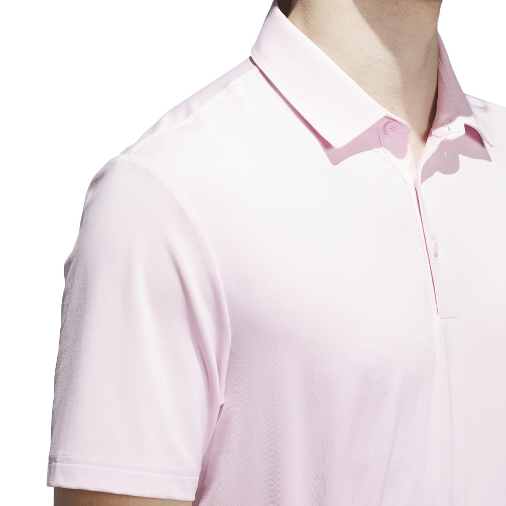 adidas Ultimate365 Solid Polo Shirt - Clear Pink