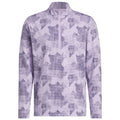adidas Go-To Printed 1/4 Zip Pullover - Powder Plum
