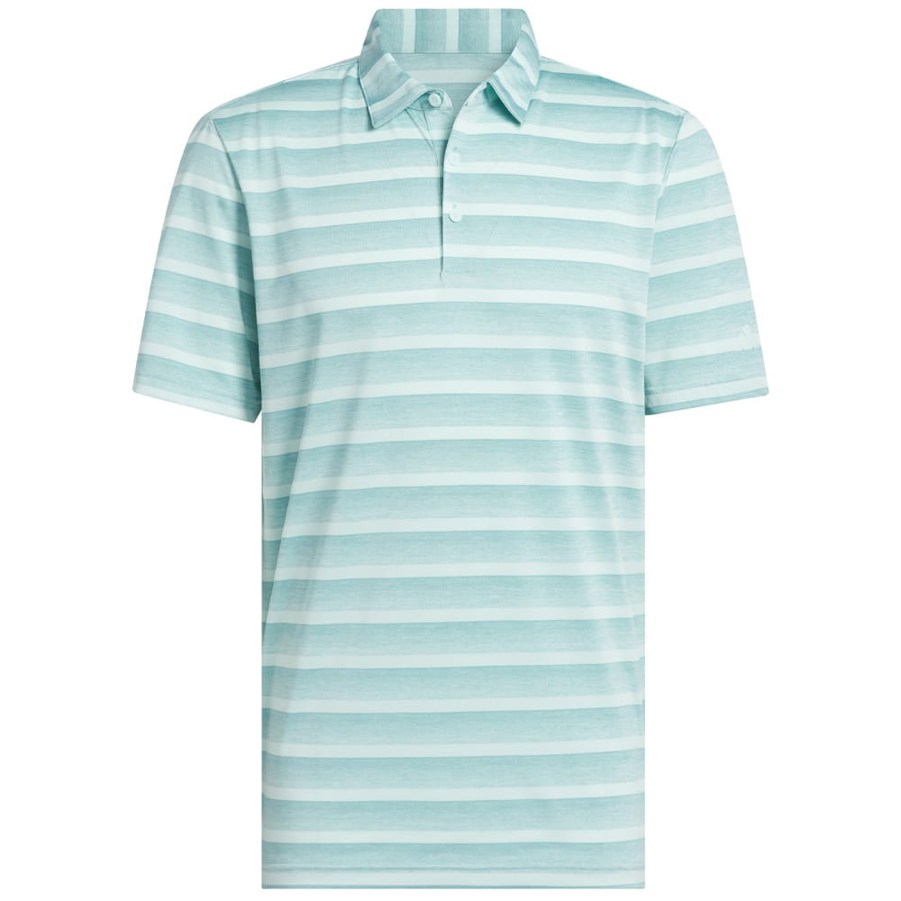 adidas Two-Colour Stripe Polo Shirt - Mint Ton/Semi Flash Aqua