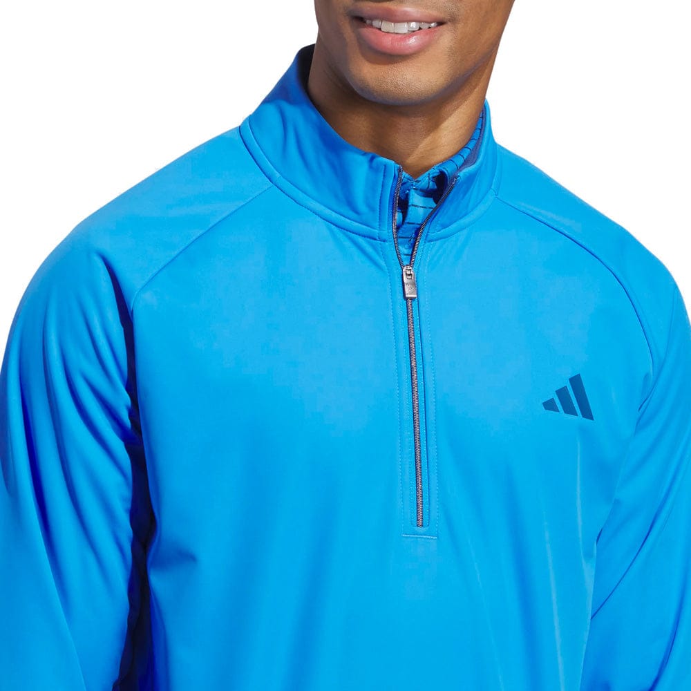 adidas Ultimate365 Durable Water Repellent Wind Quarter-Zip - Lucid Ray Blue/Dusky Petrol