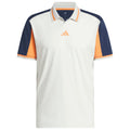 adidas Beyond Vent Twistknit Polo Shirt - Orbit Grey/Collegiate Navy
