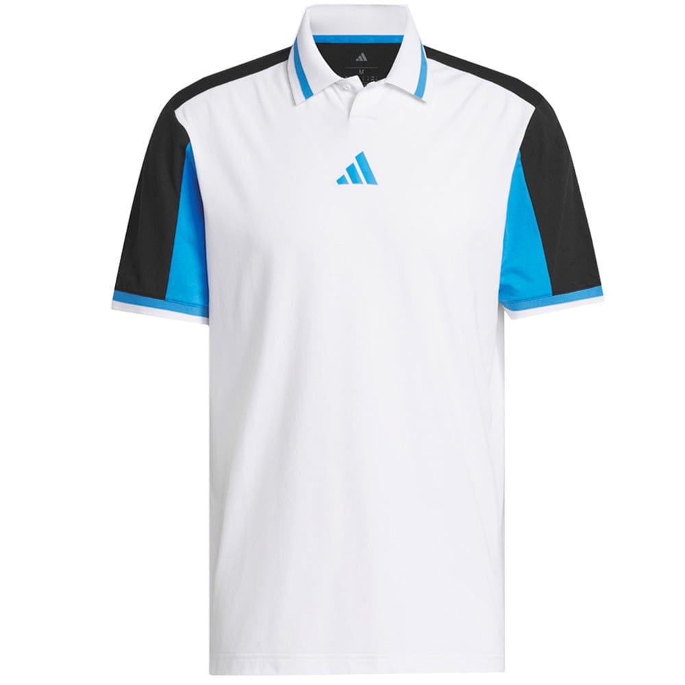 adidas Beyond Vent Twistknit Polo Shirt - White/Black