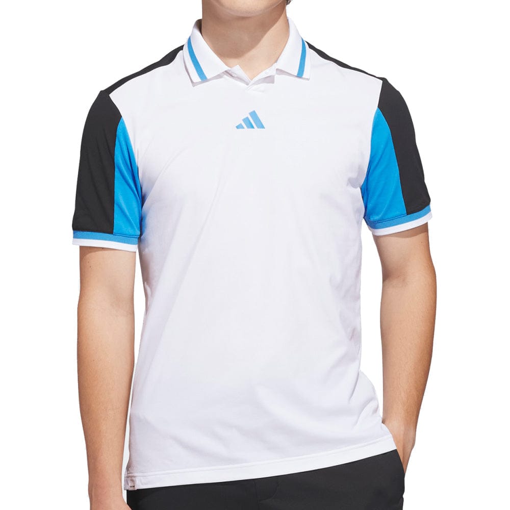 adidas Beyond Vent Twistknit Polo Shirt - White/Black